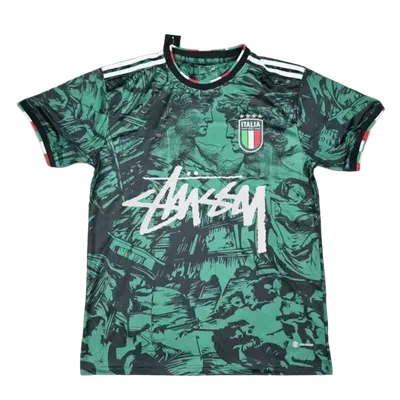 Stussy Green Football Jersey: Retro 90s Streetwear