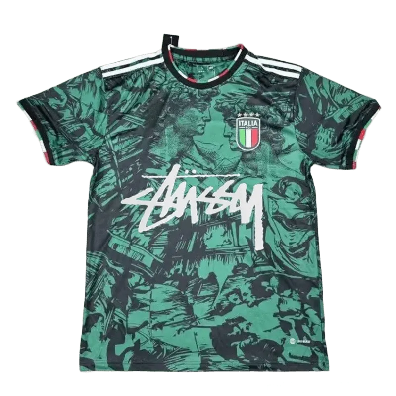 Stussy Green Football Jersey: Retro 90s Streetwear