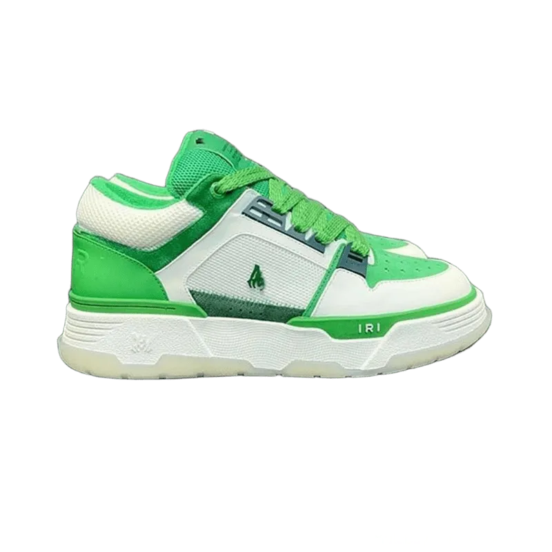 Amiri Green White Patchwork Sneakers | Unisex Street Style Shoes