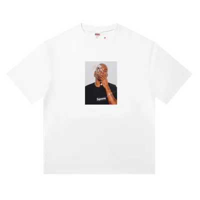 Supreme Unisex White Cotton T-Shirt with Graphic Print