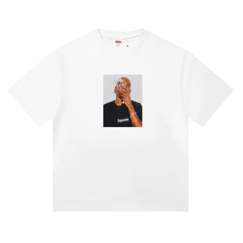 Supreme Unisex White Cotton T-Shirt with Graphic Print