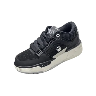 Amiri Black Leather Mesh Unisex Sneakers - Streetwear Shoes