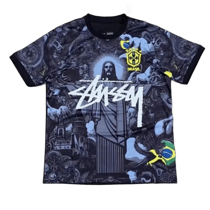 Stussy Black Brazil T-Shirt: Unisex Streetwear, Iconic Print
