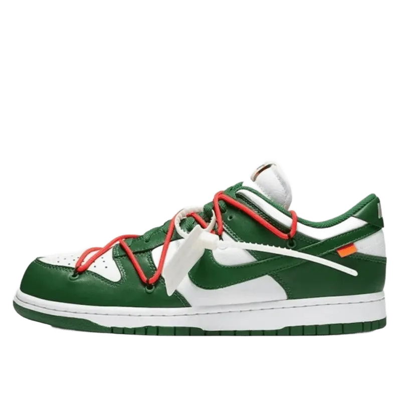 Nike Dunk Green White Leather Sneakers Unisex