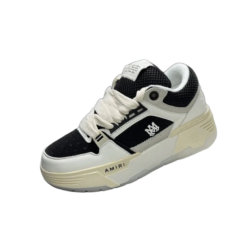 Amiri Patchwork Sneakers | Black & White Unisex Streetwear