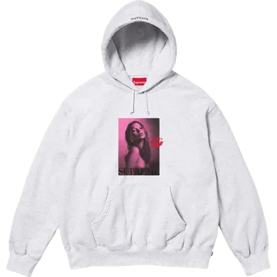 Supreme Grey Hoodie with Portrait Design | Unisex Streetwear
