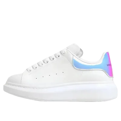 Alexander McQueen White Leather Unisex Sneakers, Iconic Design