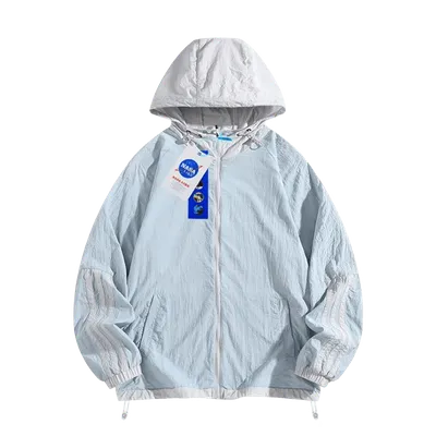 NASALIKE UPF Sun Hoodie: Light Blue, Breathable Unisex