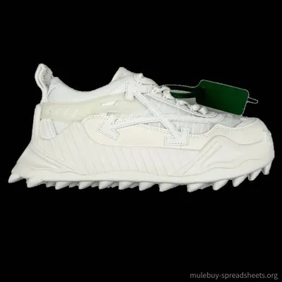 Off-White Arrow Logo Sneakers: White Unisex Designer Shoes