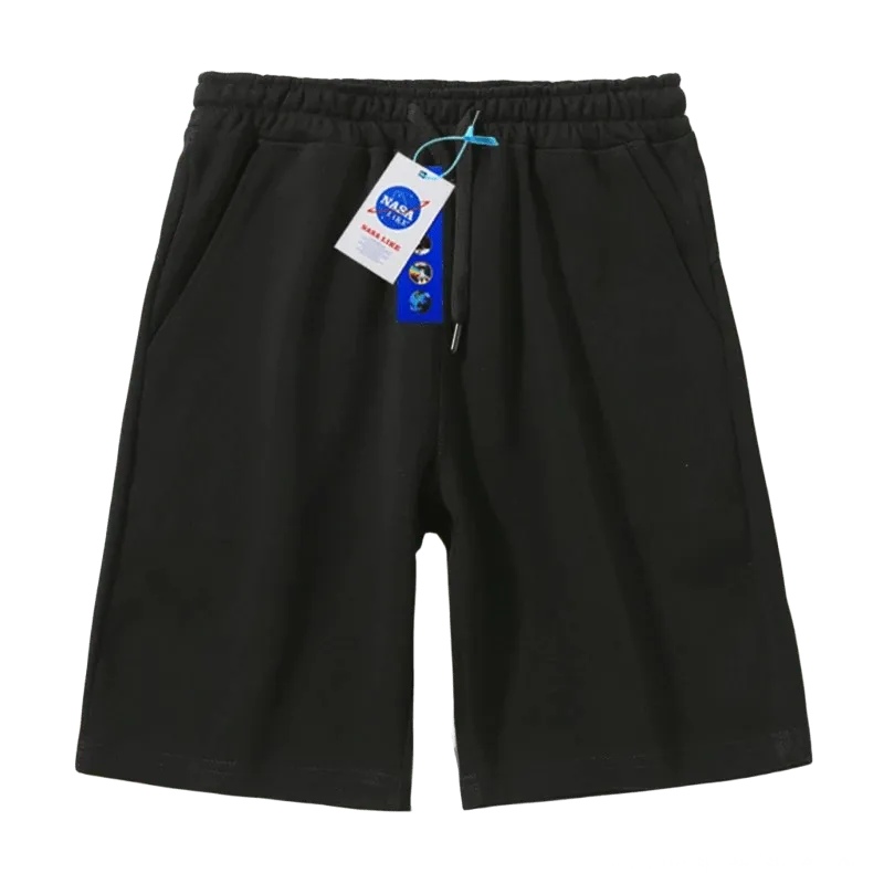 NASALIKE Black Shorts: Premium Sporty Unisex Casual Pants