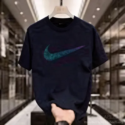 Nike Black Breathable Athletic Wear: Unisex Street Style T-Shirts