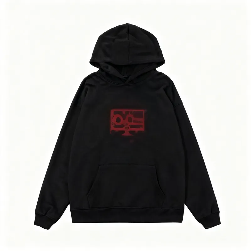 Maison Margiela Black Unisex Hoodie Avant-Garde Fashion