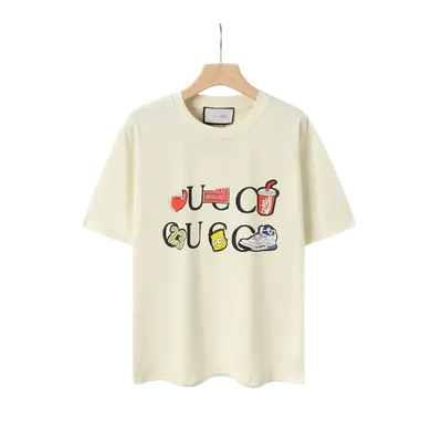 Gucci Off-White T-Shirt: Cotton Unisex Streetwear with Print