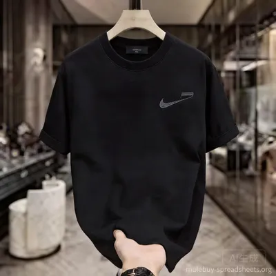 Nike Black Athletic Breathable Unisex Sportswear T-Shirt