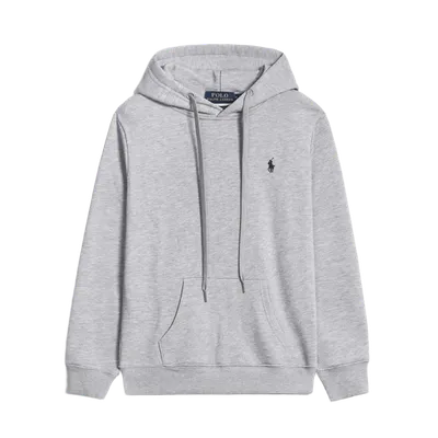 Ralph Lauren Polo Light Grey Cotton Hoodie Unisex
