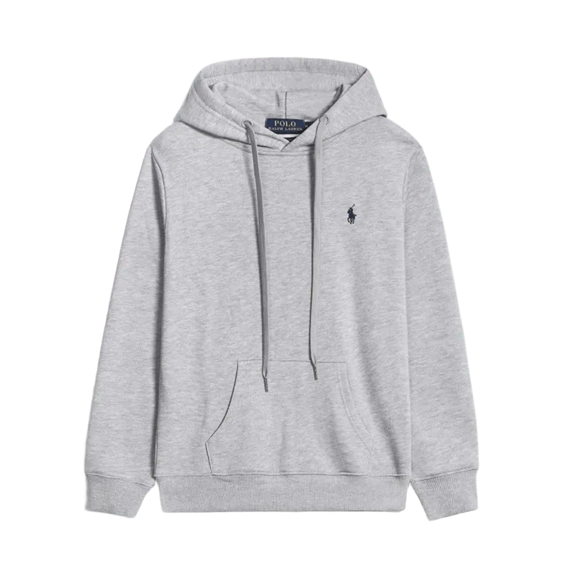 Ralph Lauren Polo Light Grey Cotton Hoodie Unisex