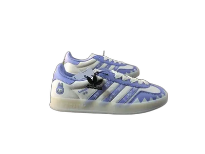 adidas Labubu Purple White Sneakers - Cushioned Woven Fabric