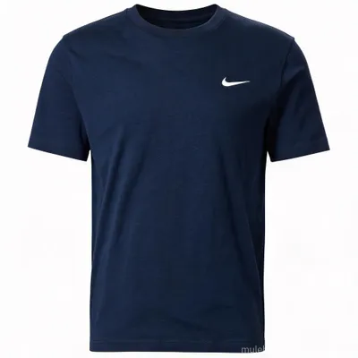 Nike Black Cotton T-Shirt | Breathable Swoosh Tee