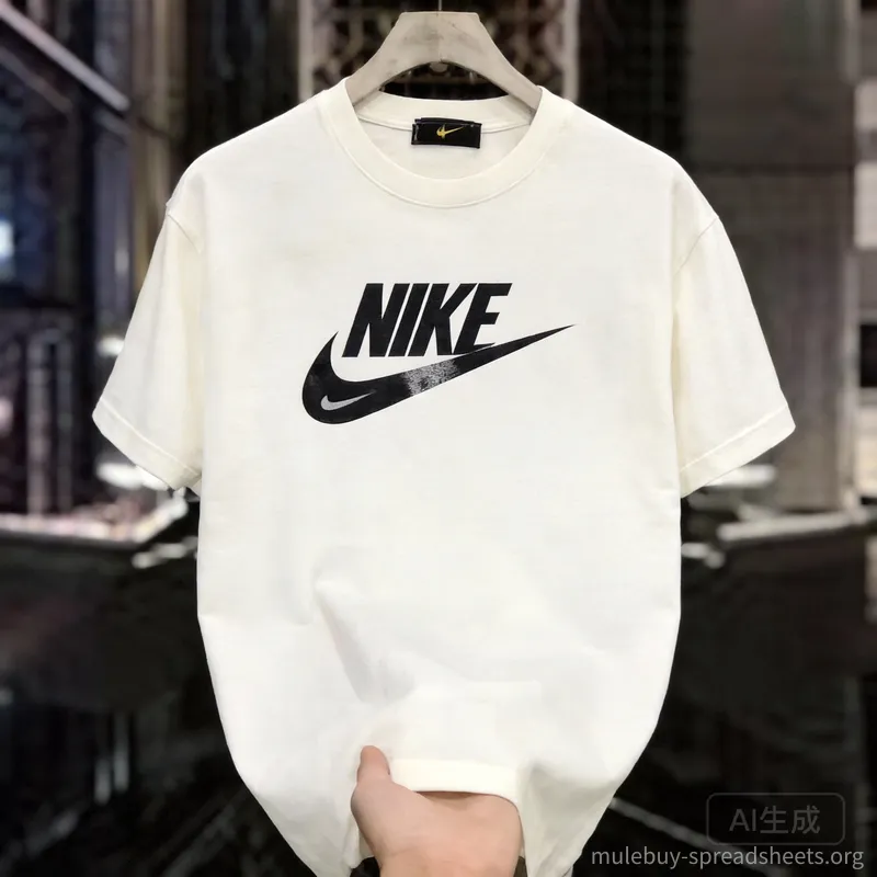 Nike Unisex Cotton T-Shirt: White Sport Logo Tee