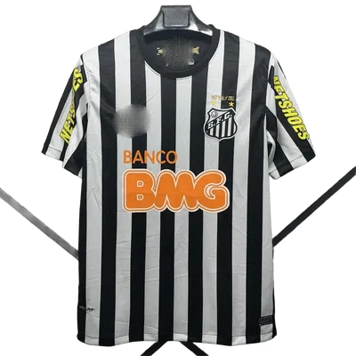 Sao Paulo FC 2012 Black White Stripe Jersey - Breathable Soccer