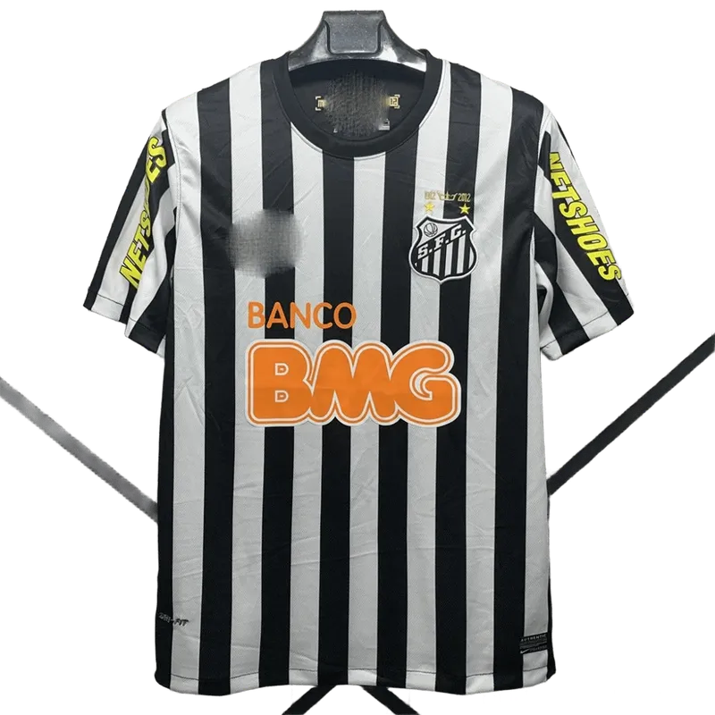 Sao Paulo FC 2012 Black White Stripe Jersey - Breathable Soccer
