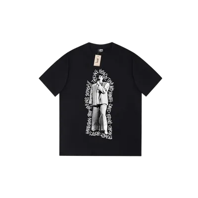Stussy 90s Black Relaxed T-Shirt: Unisex Cotton Tee