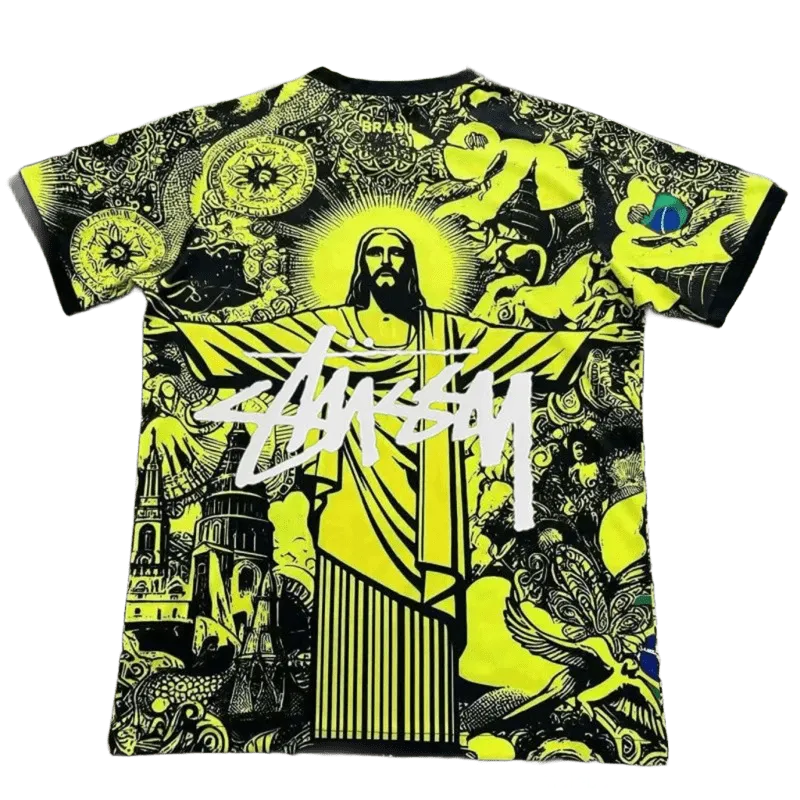 Stussy 90s Jesus Print T-Shirt: Unisex Streetwear