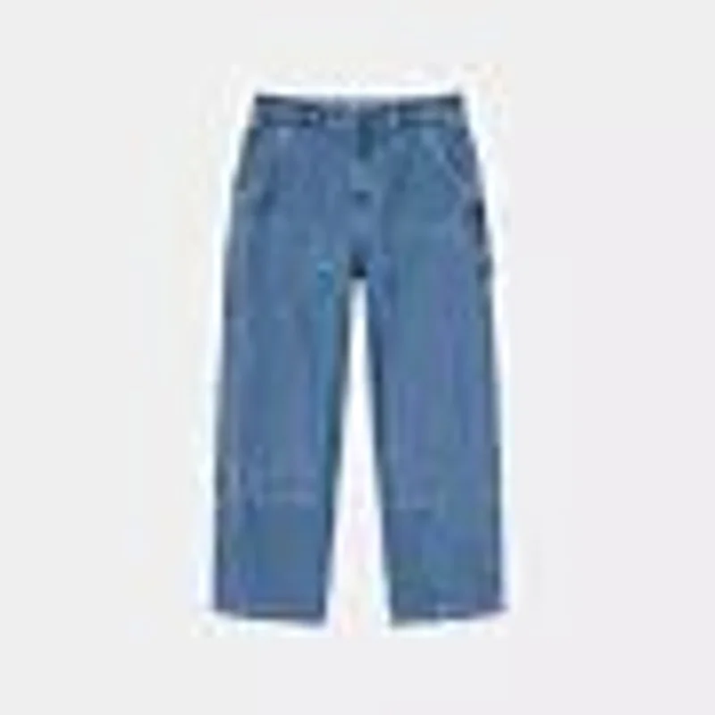 STUSSY 90s Retro Blue Denim Jeans - Straight Leg Unisex Streetwear