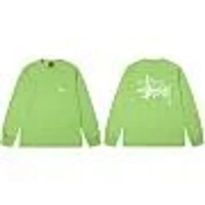 Stussy Apple Green Classic Logo Hoodie - 90s Streetwear Unisex