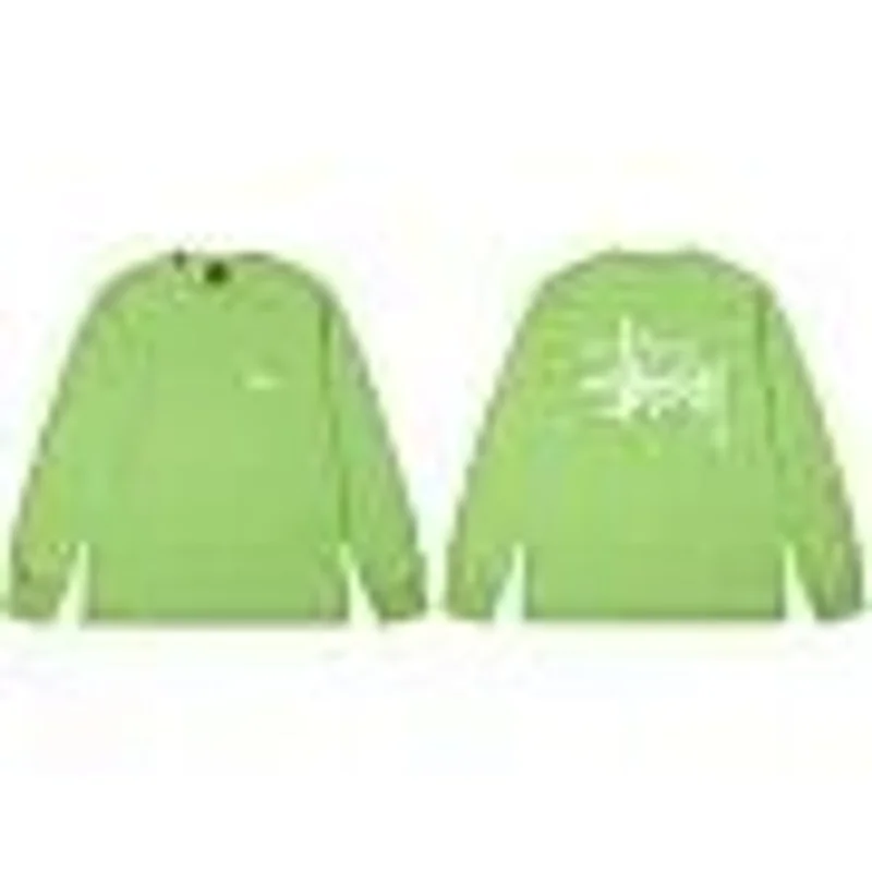 Stussy Apple Green Classic Logo Hoodie - 90s Streetwear Unisex