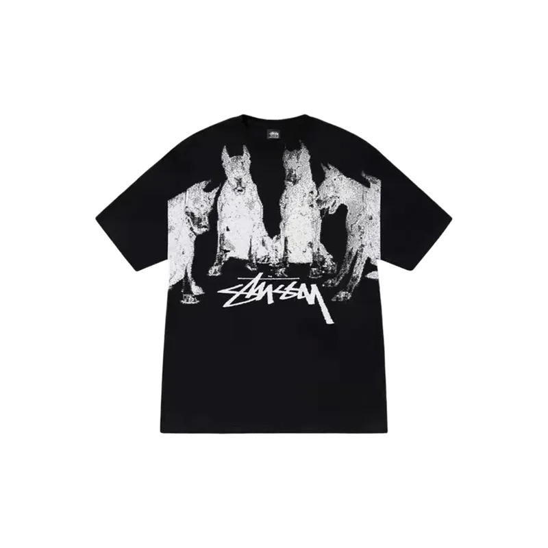 Stussy Black Vintage Logo T-Shirt: Unisex Streetwear