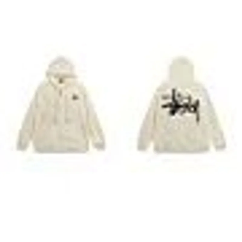 STUSSY Classic Cruise Hoodie Cream 90s Retro Unisex Streetwear