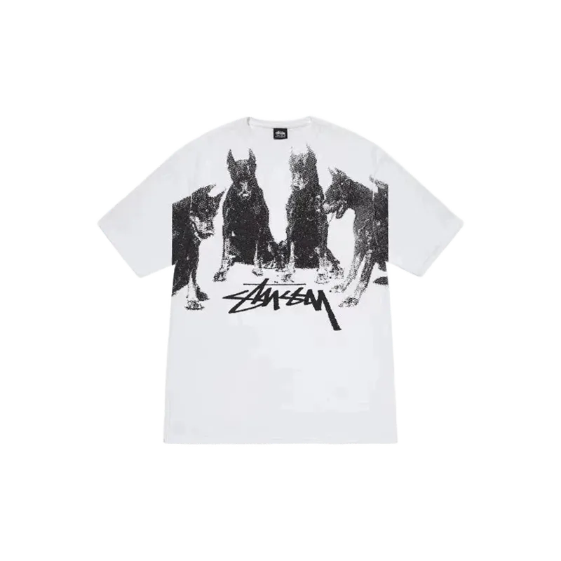 Stussy Classic White Tee: Cotton Unisex Street T-Shirt