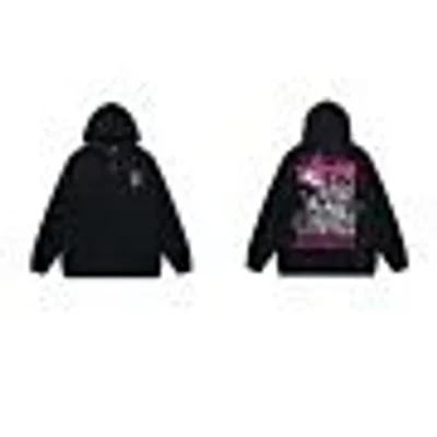 STUSSY Black Heavyweight Cotton Gradient Hoodie - Streetwear Unisex