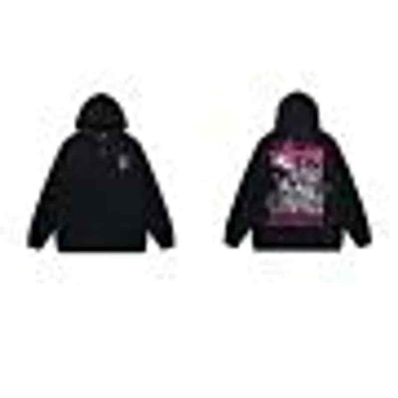 STUSSY Black Heavyweight Cotton Gradient Hoodie - Streetwear Unisex