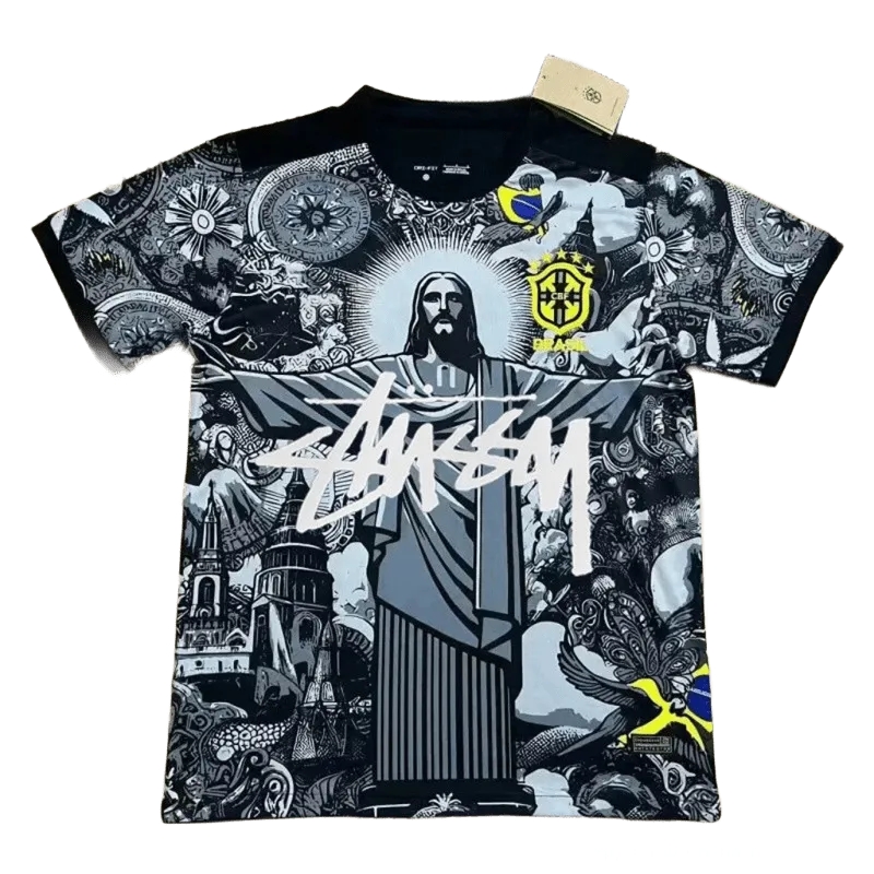 Stussy Jesus Print Tee: 90s Unisex Streetwear T-Shirt