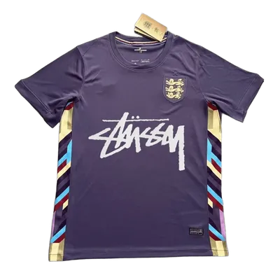 Stussy Purple Football Jersey: Breathable Unisex Streetwear