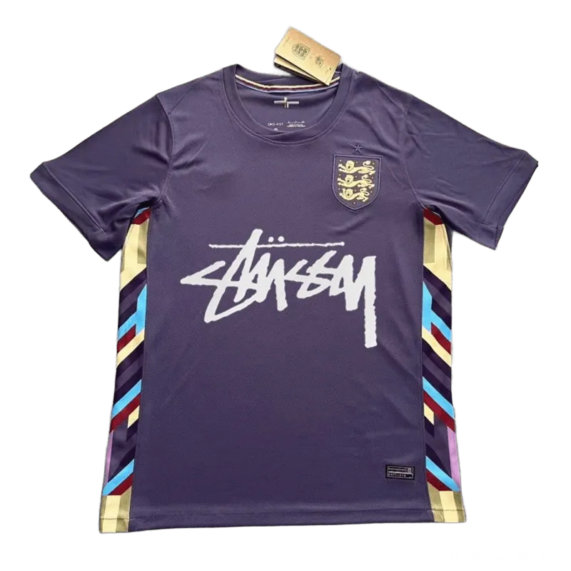 Stussy Purple Football Jersey: Breathable Unisex Streetwear
