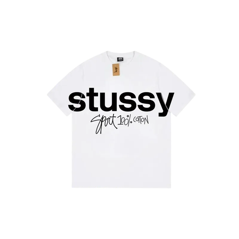 Stussy Vintage Logo Unisex Cotton T-Shirt White