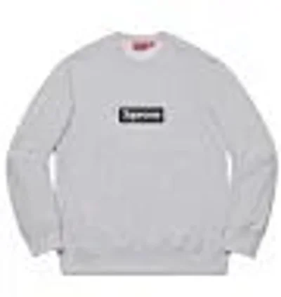 Supreme Box Logo Grey Crewneck Sweatshirt - Unisex Streetwear