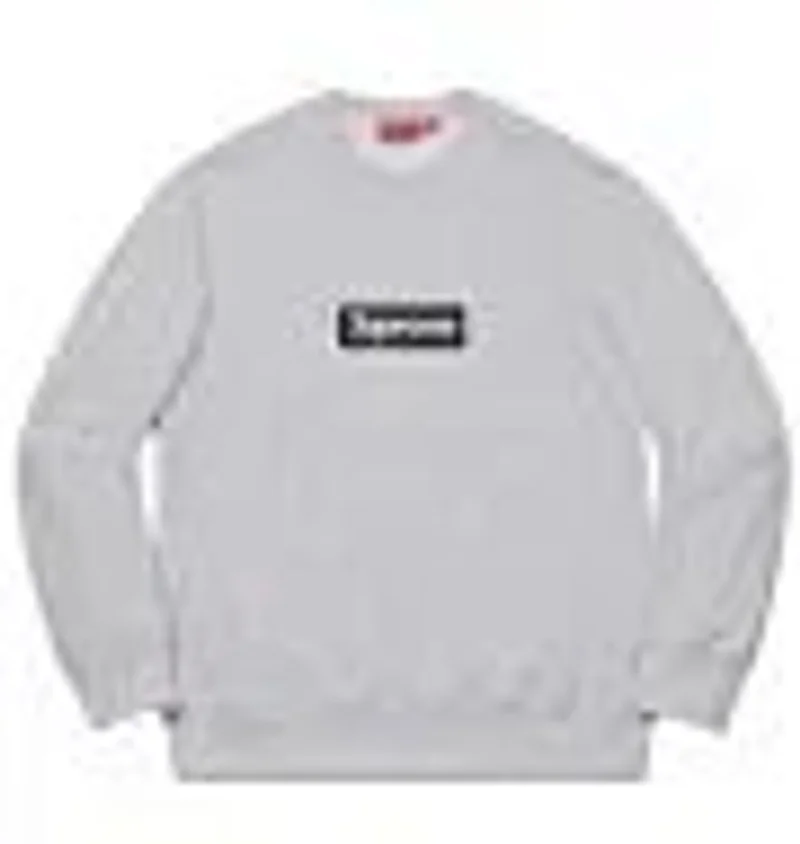 Supreme Box Logo Grey Crewneck Sweatshirt - Unisex Streetwear