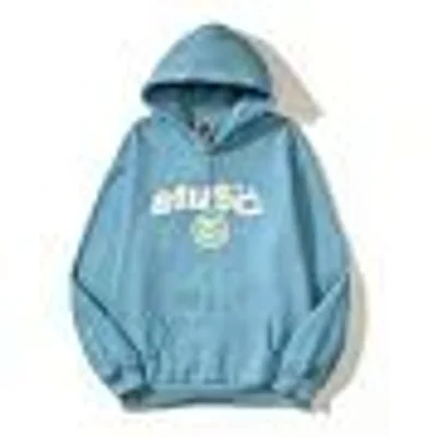SUPREME Sky Blue Hoodie: 90s Retro Street Style, Unisex Heavyweight Fleece