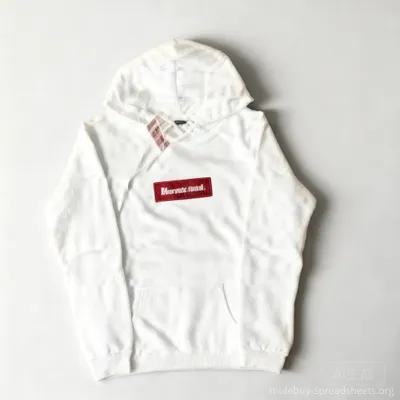 Supreme White Hoodie 90s Streetwear Unisex Red Logo