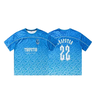 Trapstar Blue Unisex Jersey: Breathable Streetwear