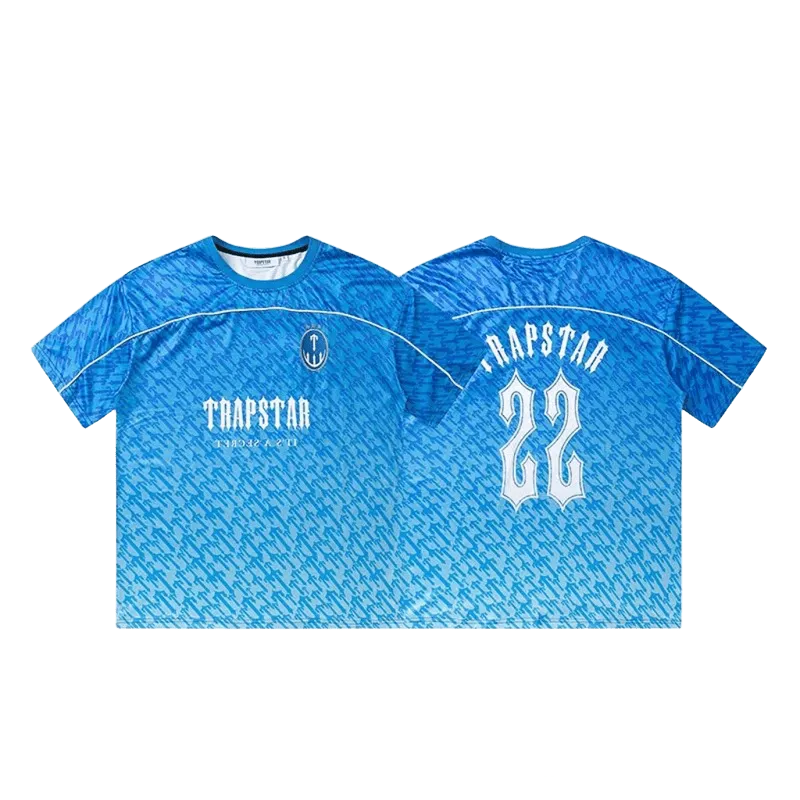 Trapstar Blue Unisex Jersey: Breathable Streetwear