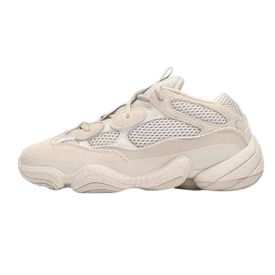 Yeezy Beige Mesh Suede Unisex Sneakers - Comfort & Style