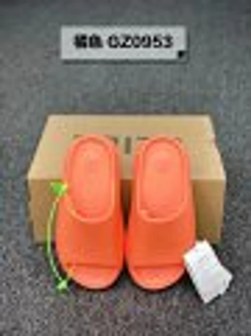 YEEZY Orange Platform Slides Unisex EVA Cushion Streetwear
